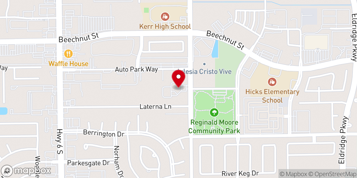 Map showing location of Holy Trinity Anglican Church