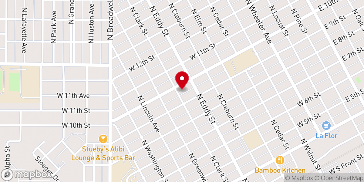 Map showing location of Restoration Worship Center