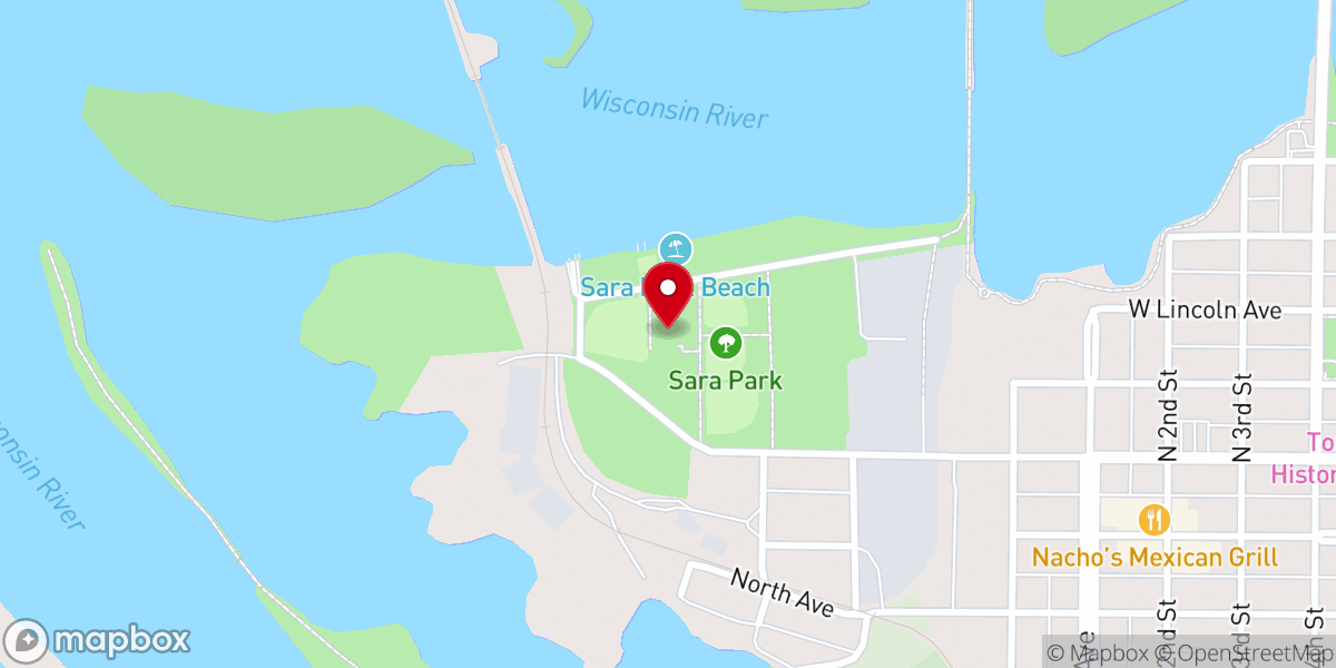 Map showing location of SARA Park