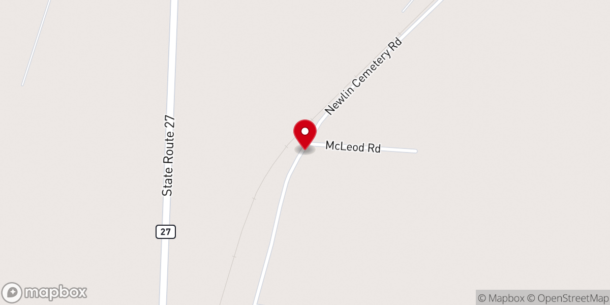 Map showing location of Singer Pentecostal Church