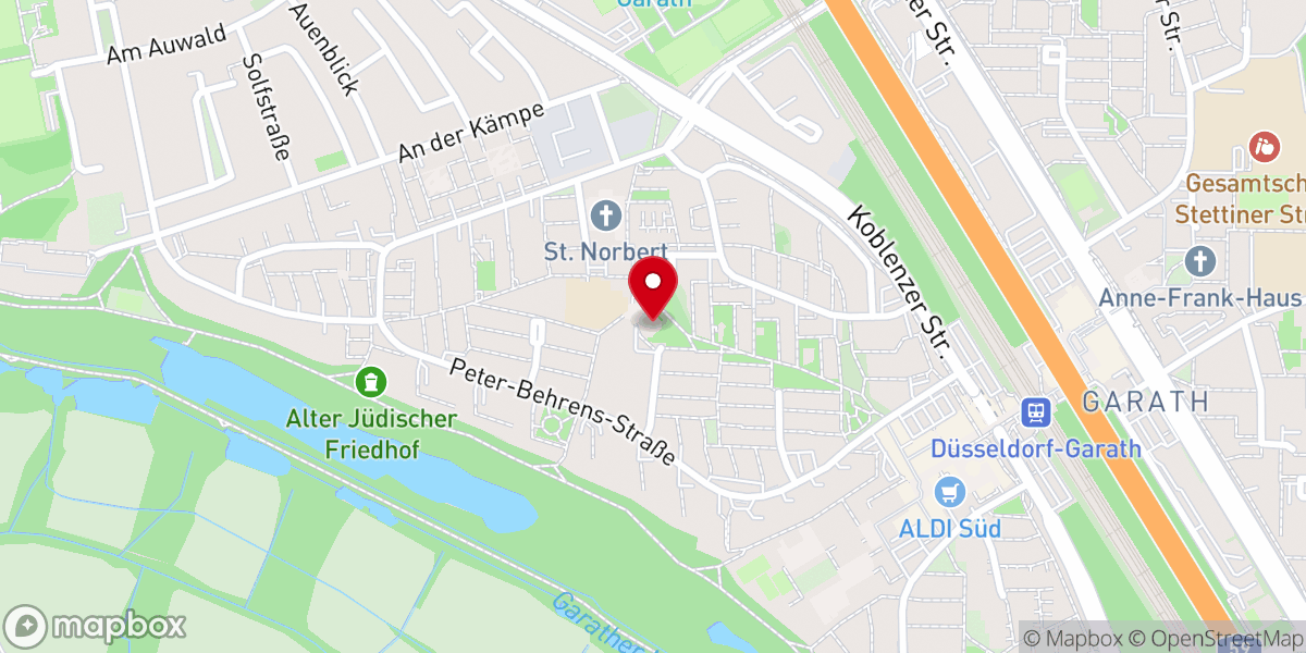 Map showing location of Dietrich-Bonhoeffer-Kirche