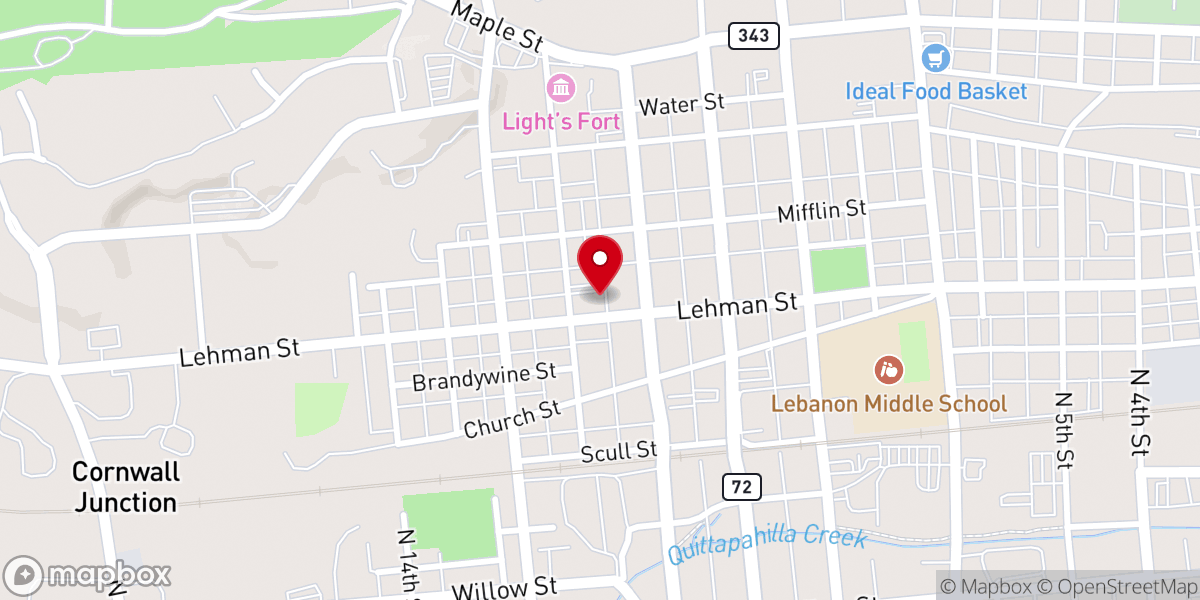 Map showing location of New Life Mennonite Fellowship