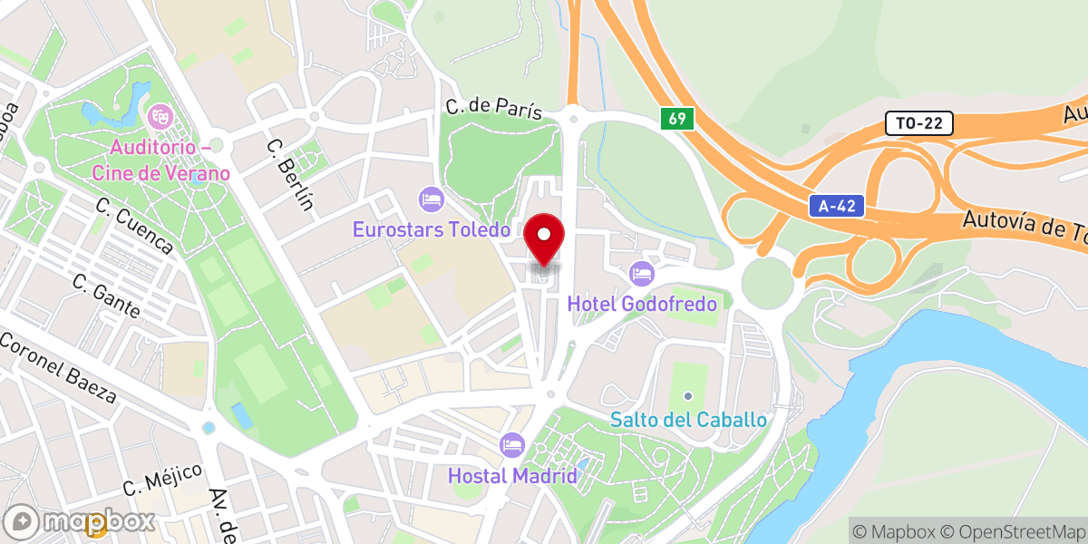Map showing location of Ermita de San Antón