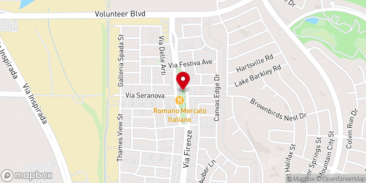 Map showing location of Inspirada