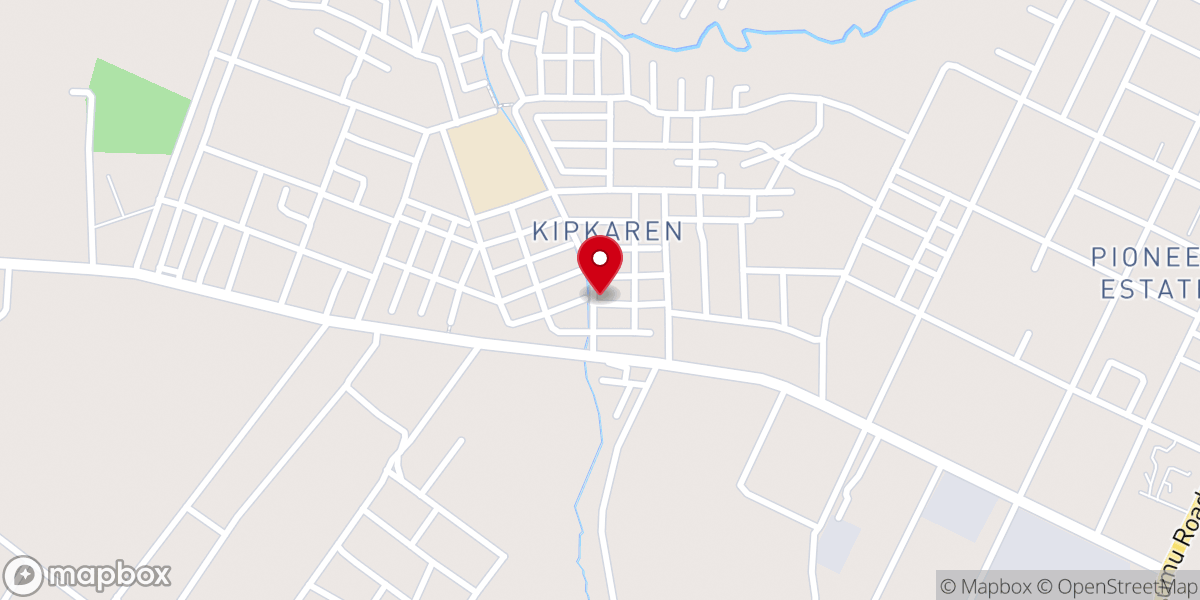 Map showing location of Apostolic Faith Church