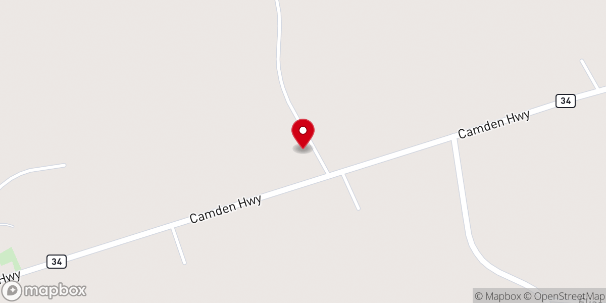 Map showing location of Faith Baptist Church