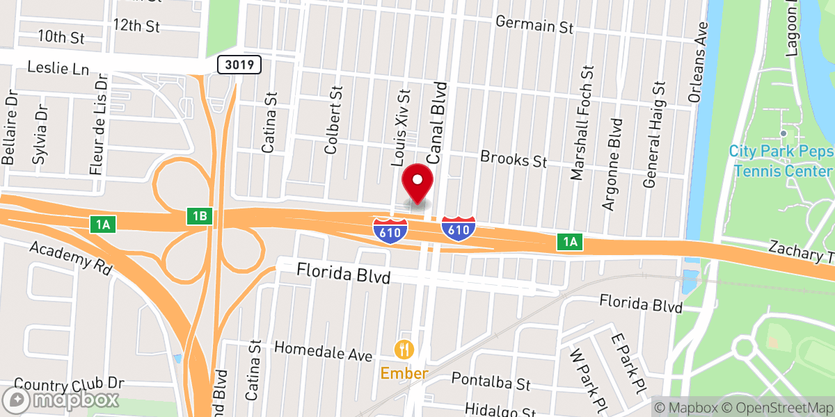 Map showing location of Grace Lutheran Church