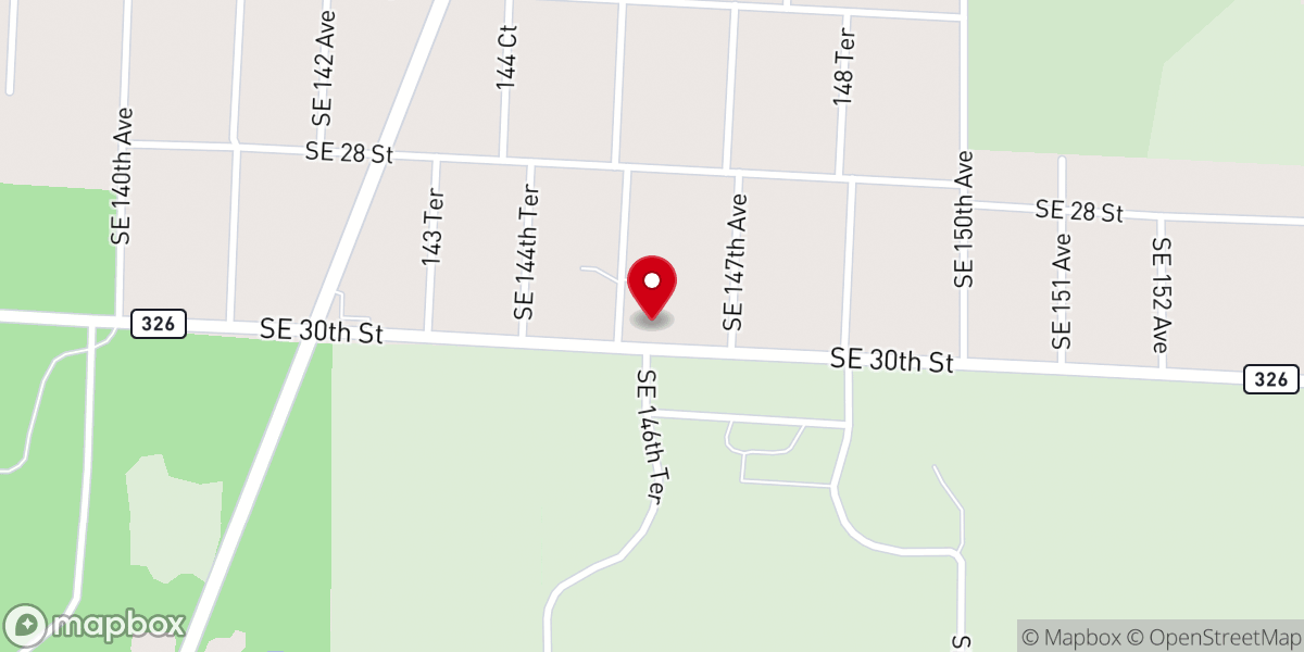 Map showing location of Highlands Baptist Church