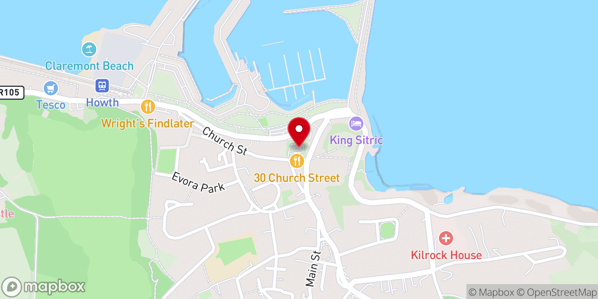 Map showing location of St. Mary's Abbey