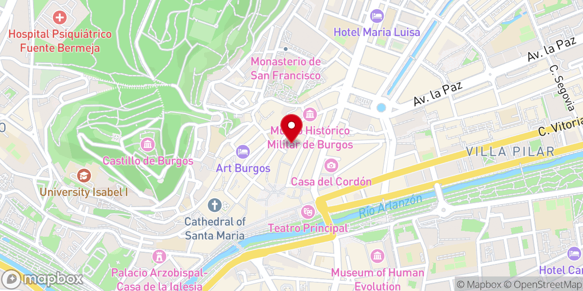 Map showing location of Hakuna Burgos