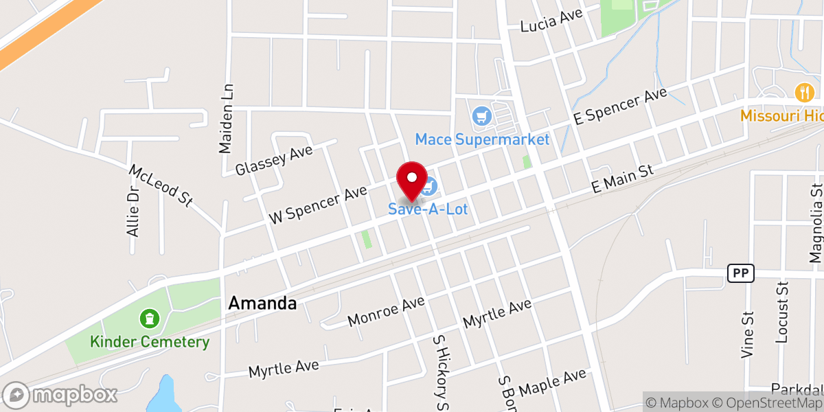 Map showing location of The Wallace House