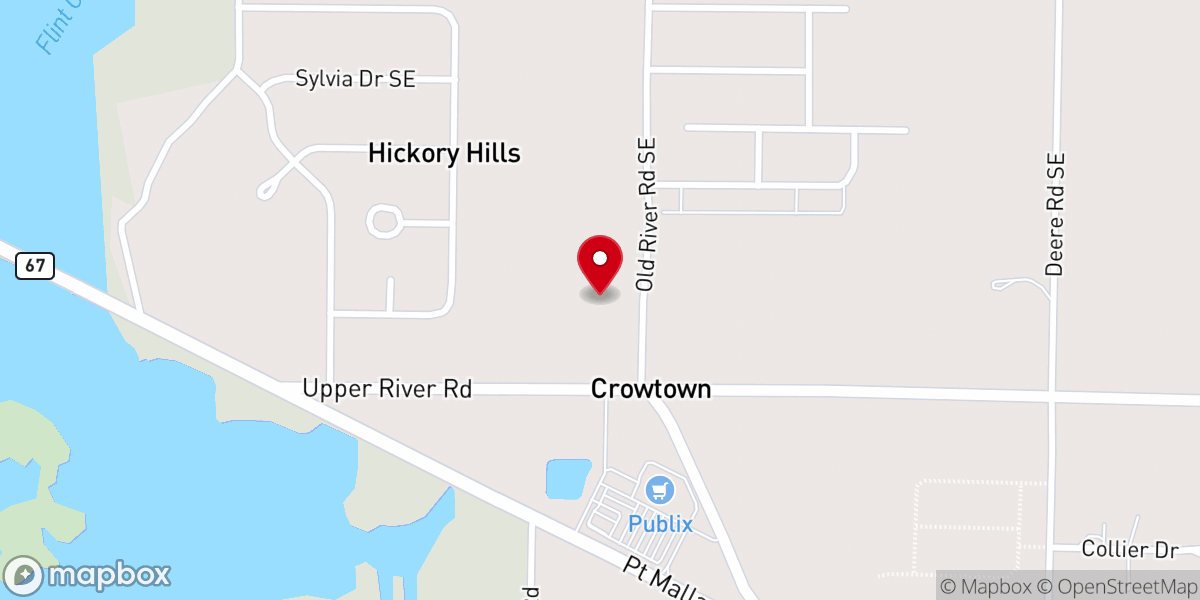 Map showing location of River City Baptist Church
