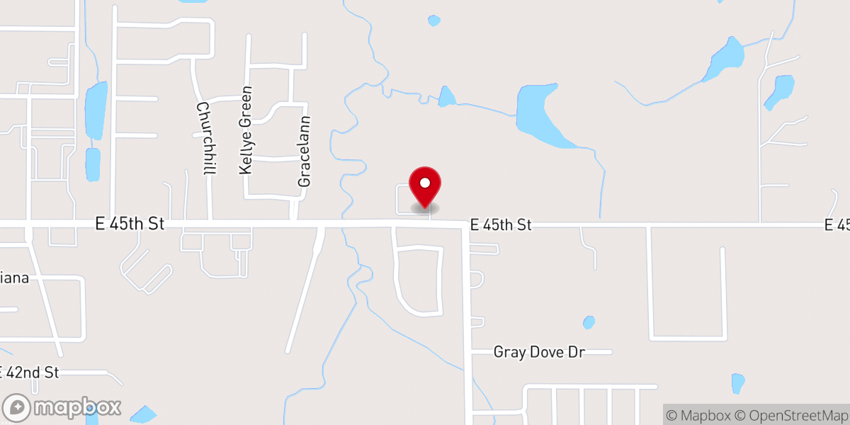 Map showing location of Shawnee Bible Church