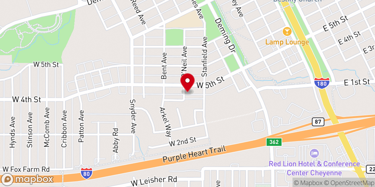 Map showing location of Nubine C A
