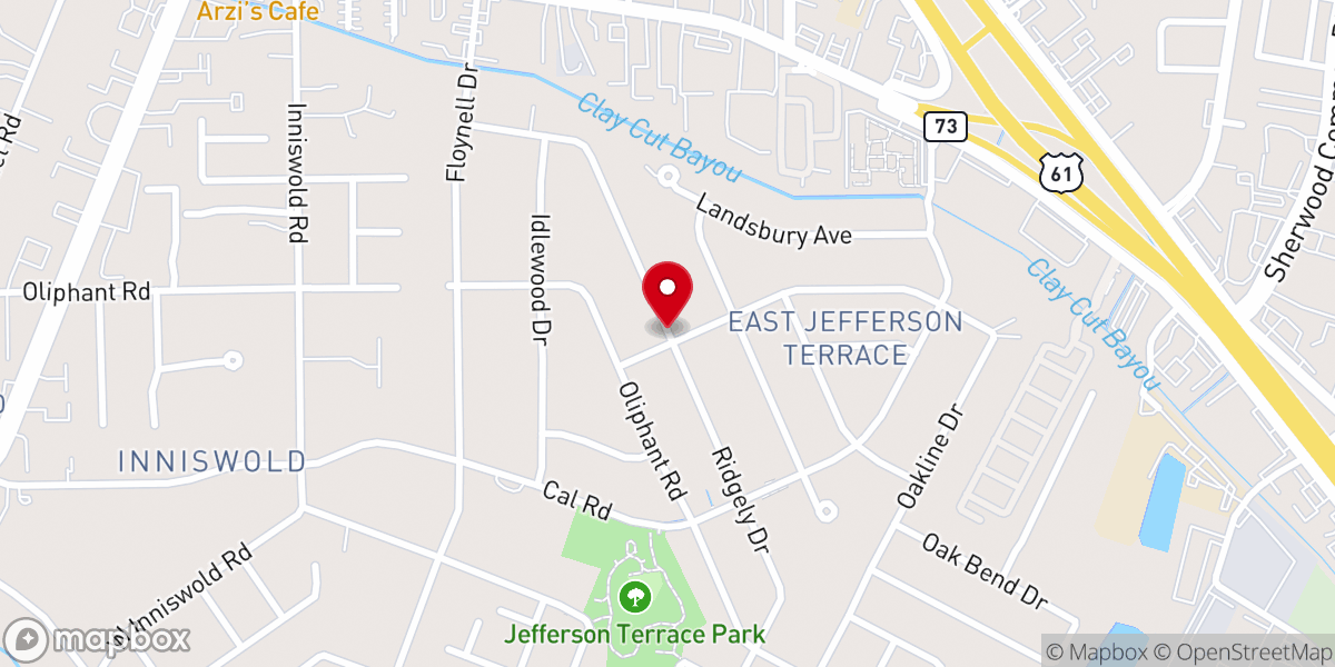 Map showing location of LA Officiant Services