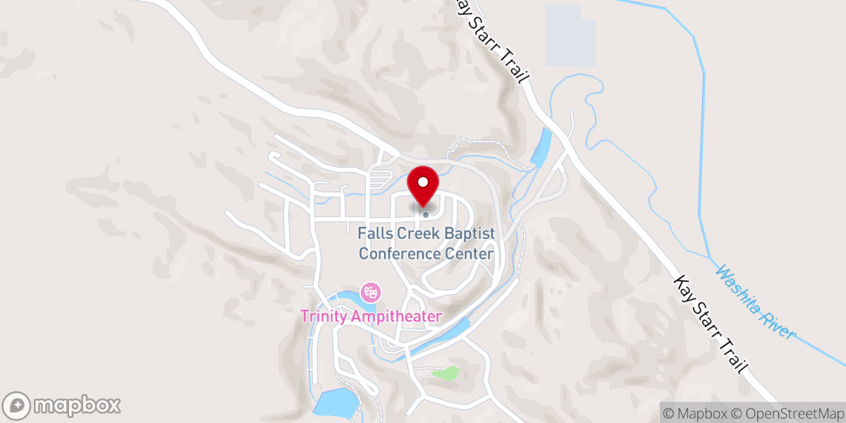 Map showing location of Ada Trinity #1 Falls Creek Cabin