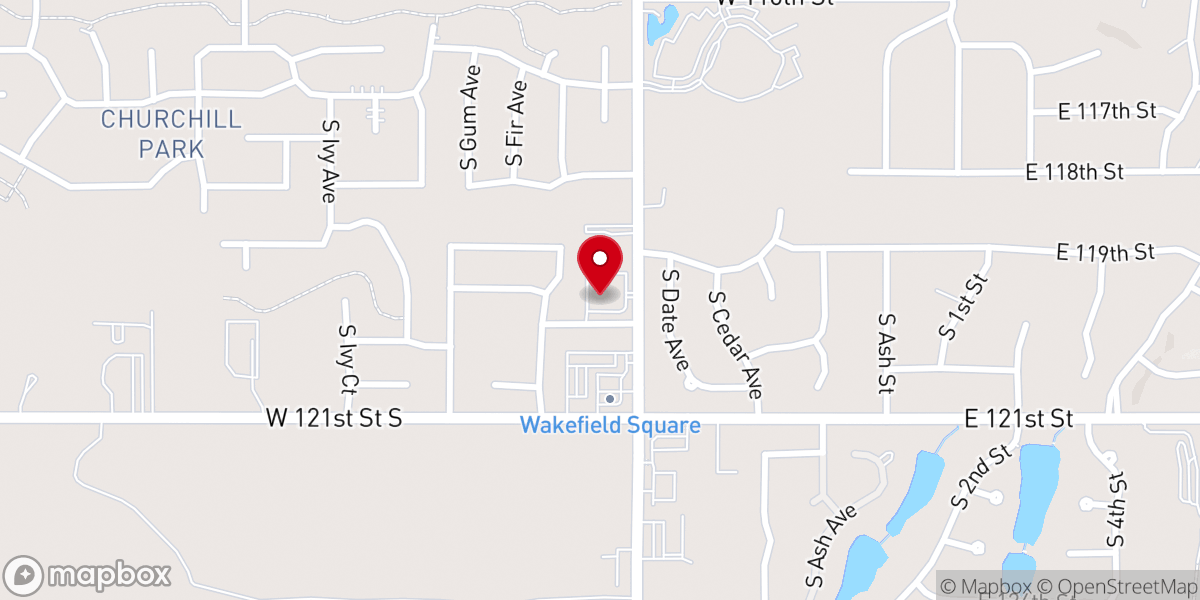 Map showing location of St James Presbyterian Church