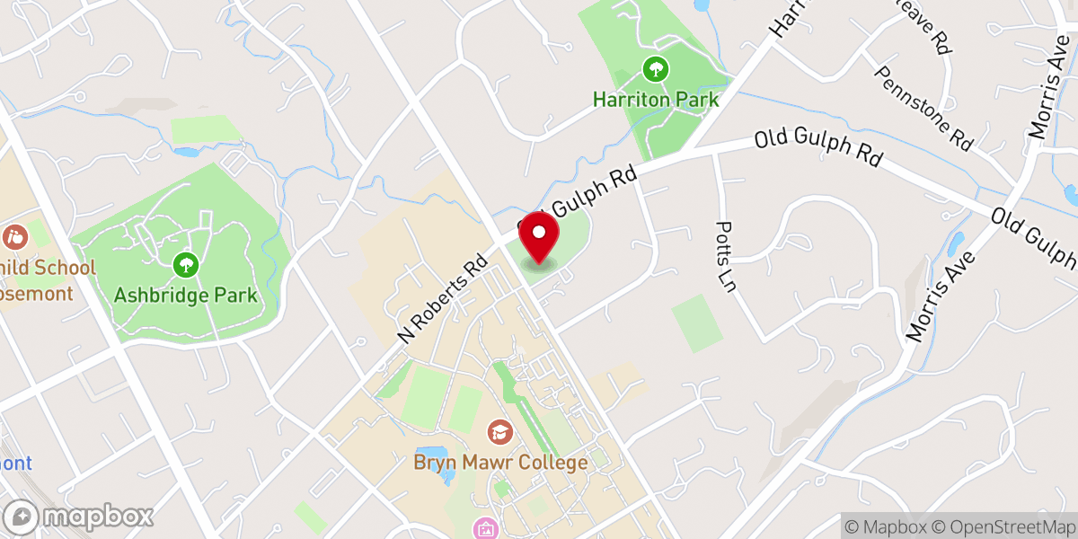 Map showing location of First Presbyterian Korean Church in Mainline