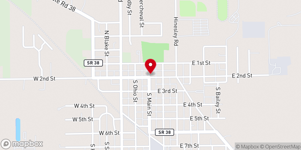 Map showing location of Mama's Cupboard