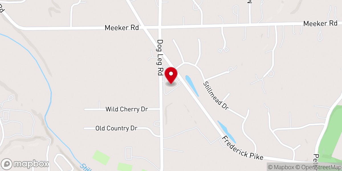 Map showing location of Stillwater Church