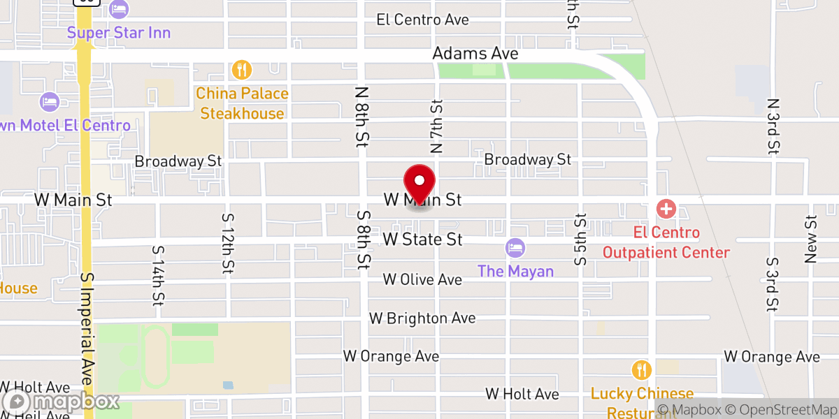 Map showing location of Iglesia Sendero Santo/Holy Path Church