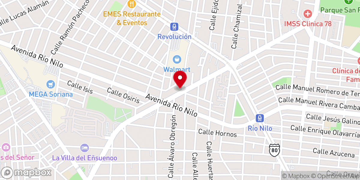 Map showing location of Iglesia Cristiana La Gloria De Dios