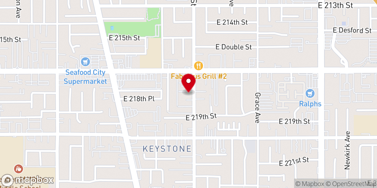 Map showing location of Harbor Community Church of God