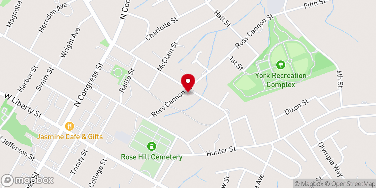 Map showing location of New Mt Zion FBH Church