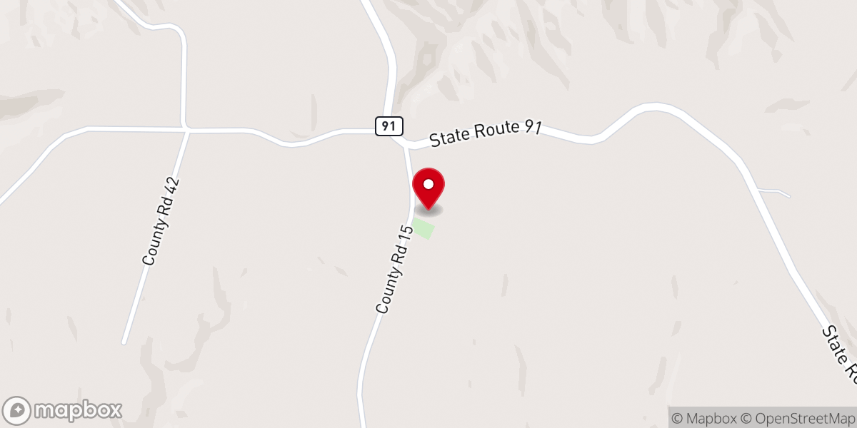 Map showing location of Corinth Church of Christ