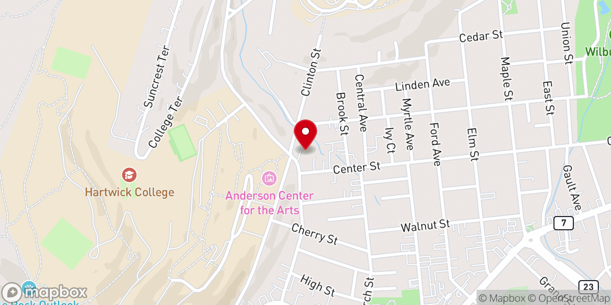 Map showing location of Atonement Lutheran Church