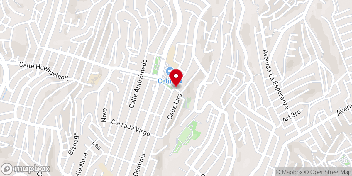 Map showing location of Iglesia Ágape Santidad en México