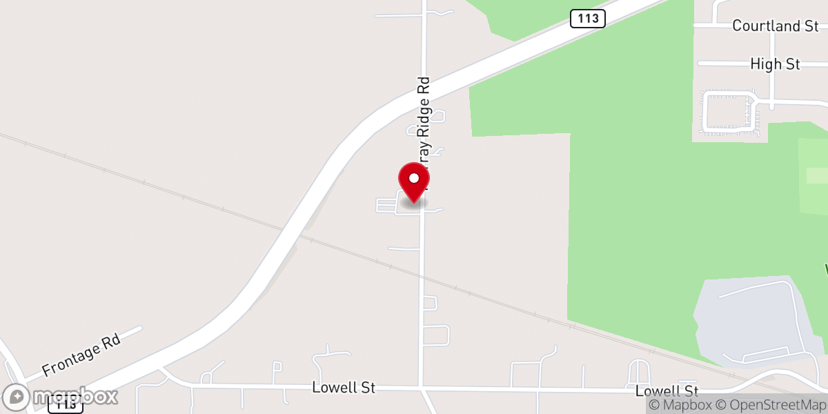 Map showing location of Refuge Church