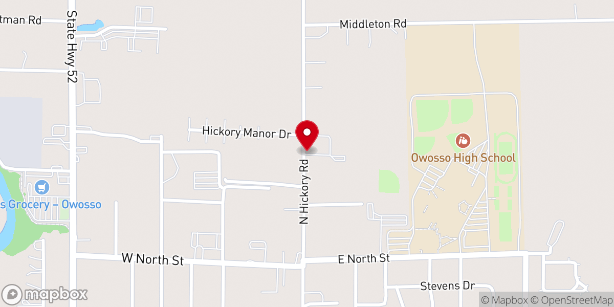 Map showing location of Bethel Evangelical Free Church