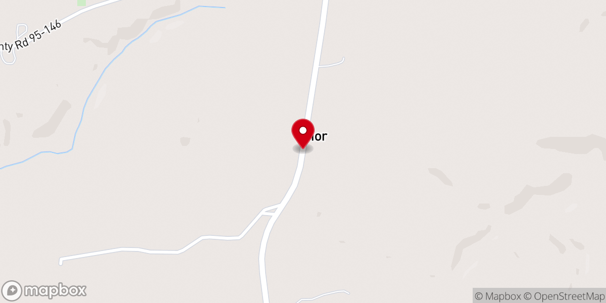 Map showing location of Prior Church