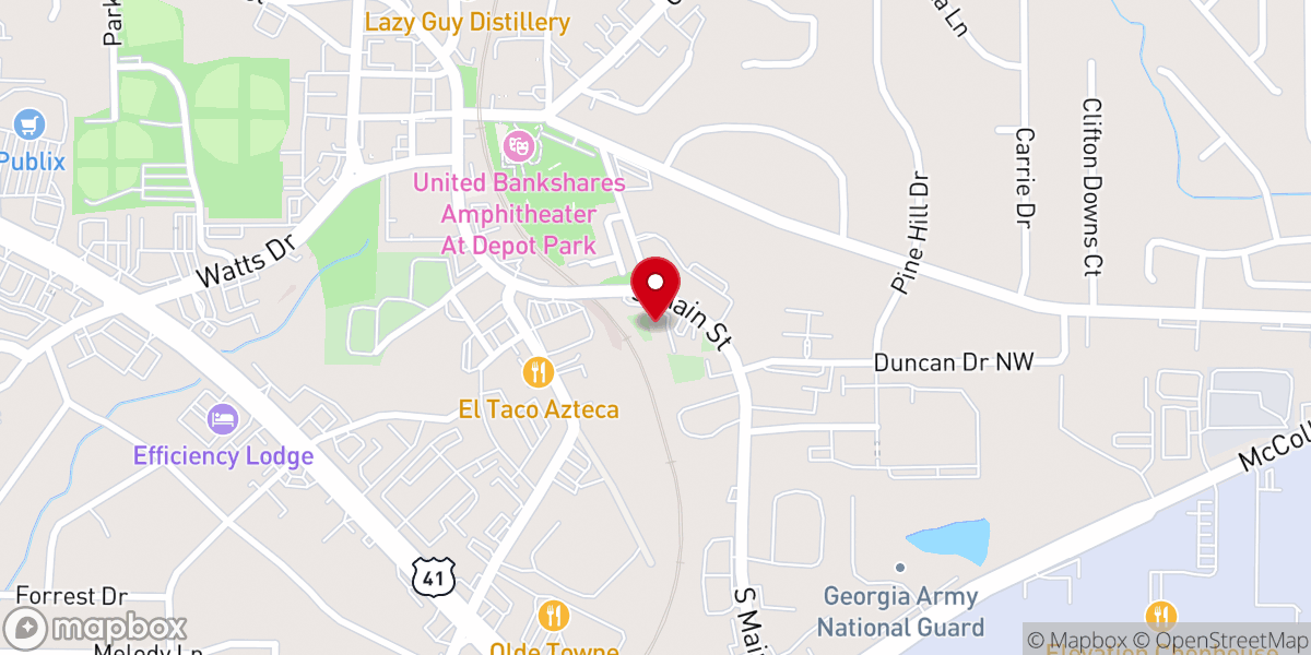 Map showing location of Sardis Missionary Baptist Church