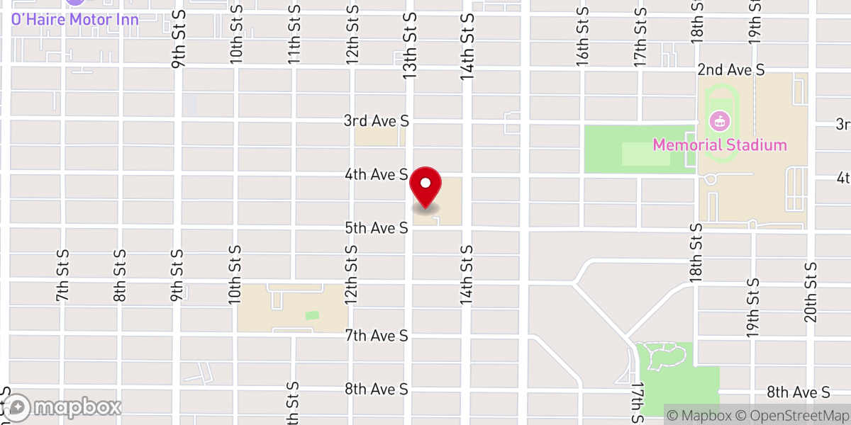 Map showing location of St. Patrick's Academy West Campus