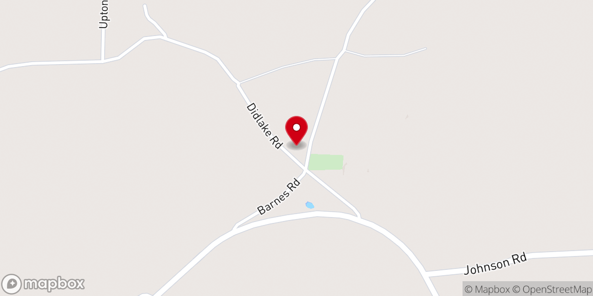 Map showing location of Pilgrim's Rest Baptist Church