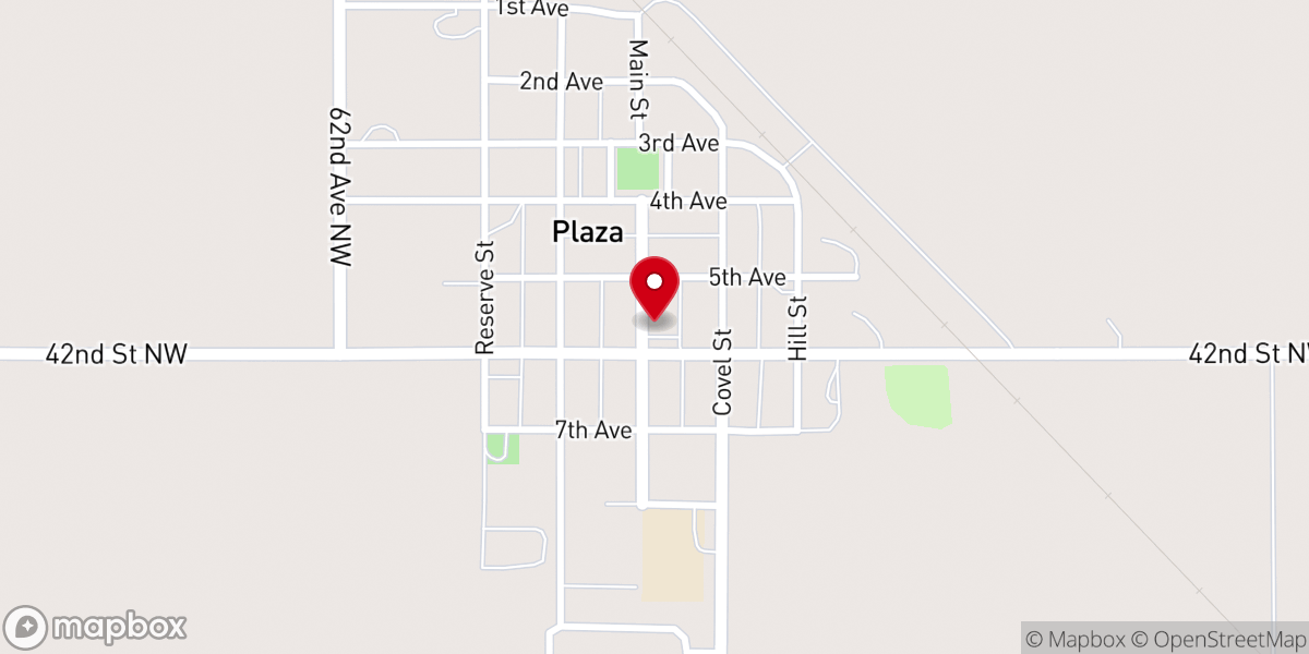 Map showing location of Lutheran Church