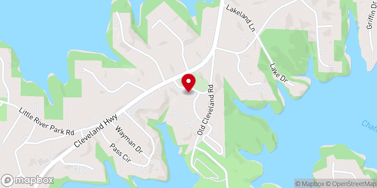 Map showing location of New Bridge Baptist Church