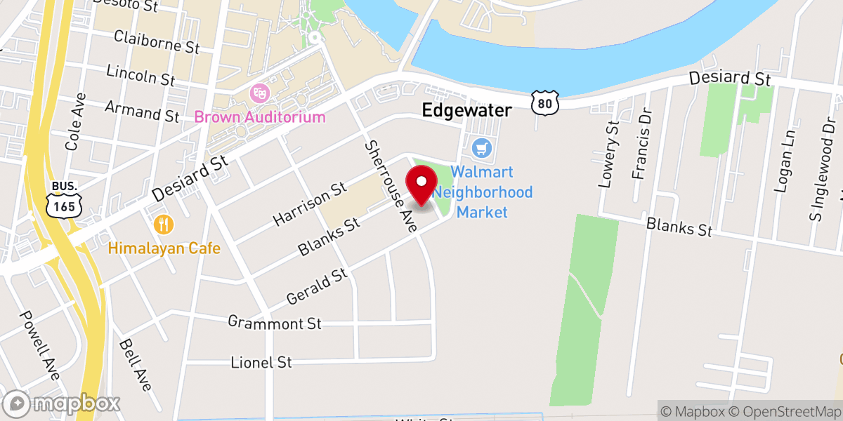 Map showing location of Memorial United Methodist Church