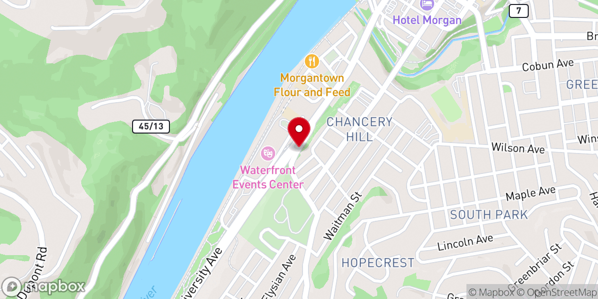 Map showing location of Church of God Pentecostal