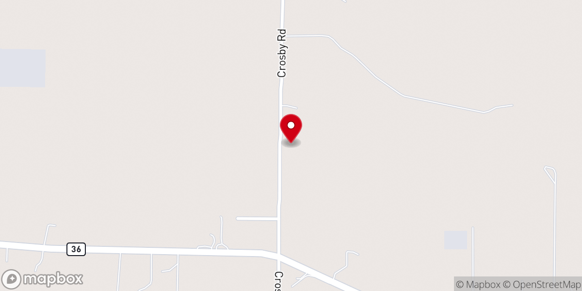 Map showing location of Crosby Church of Christ