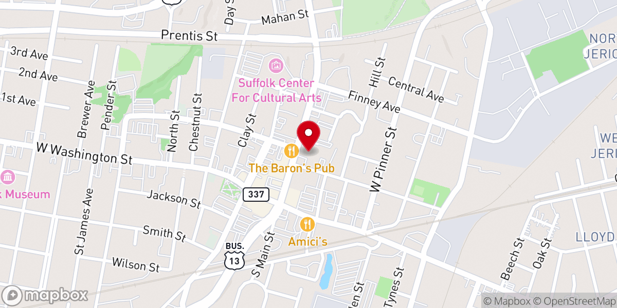 Map showing location of Main Street United Methodist Church