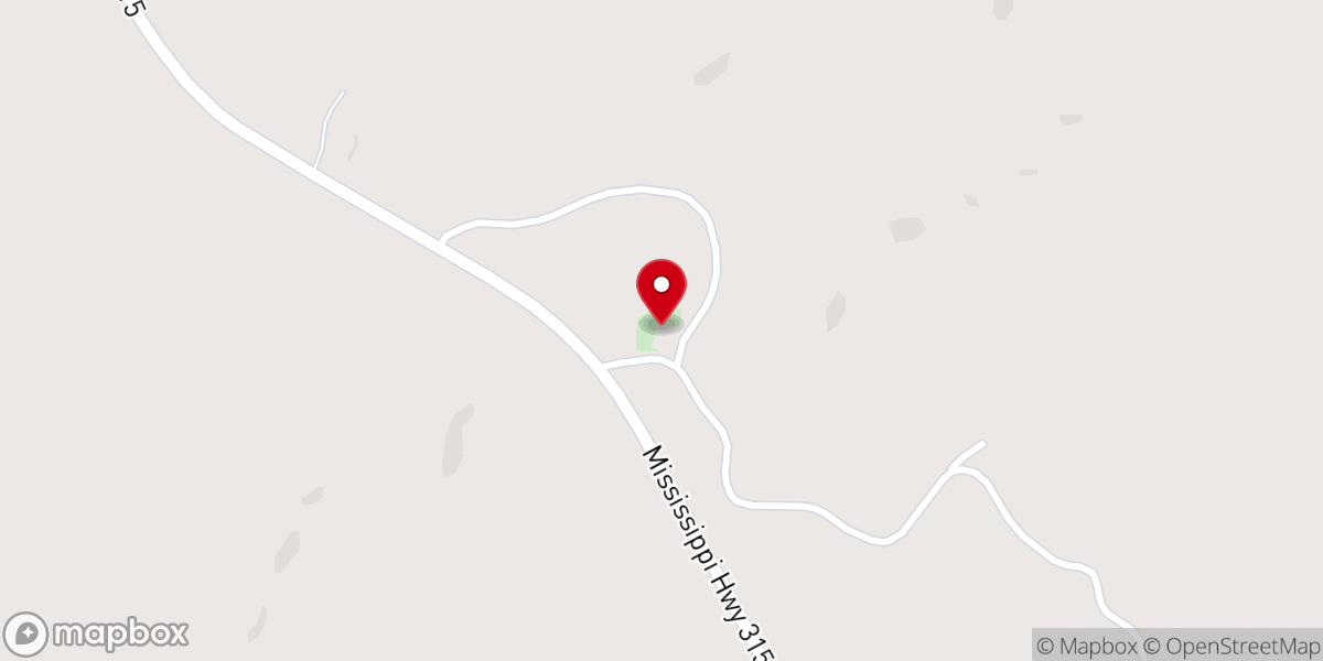 Map showing location of Pilgrim's Rest Baptist Church