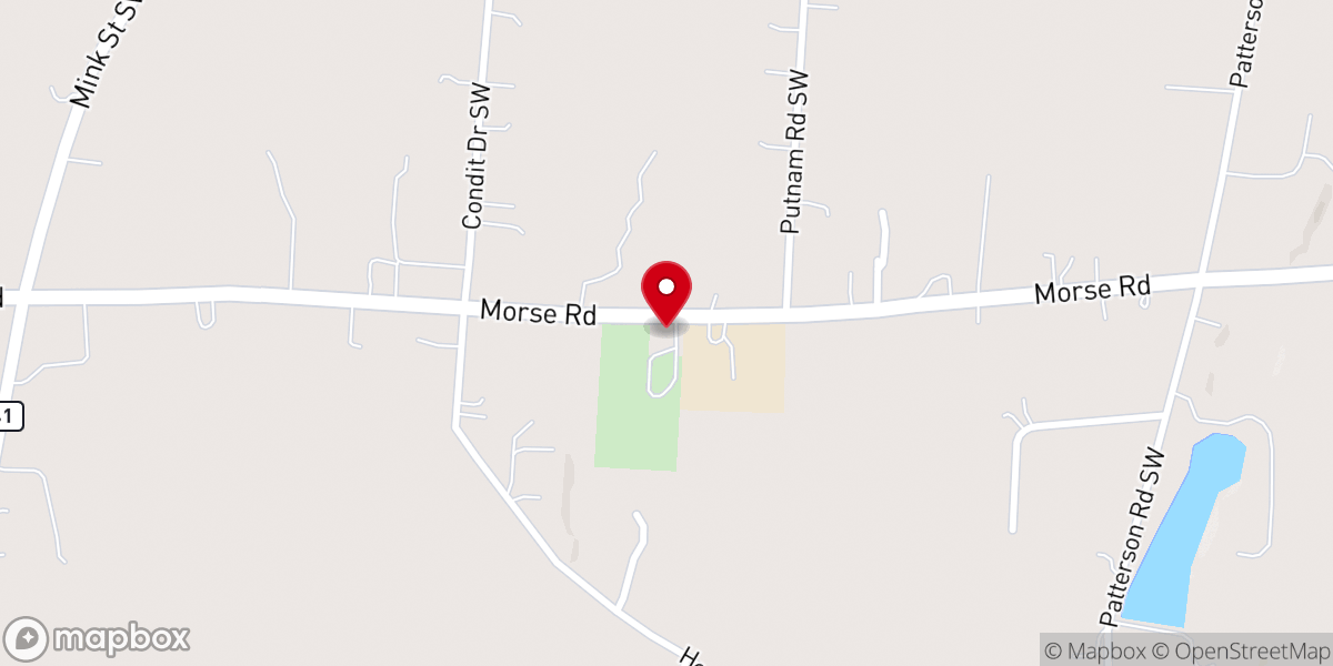 Map showing location of Faith Bible Church
