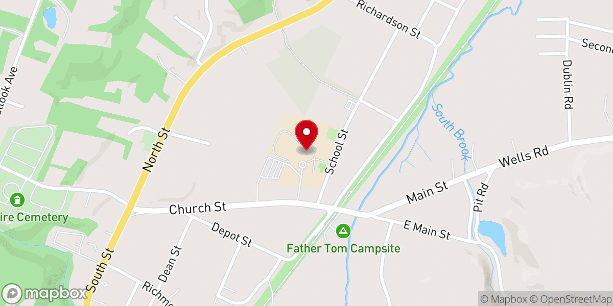 Map showing location of Cheshire Town Hall