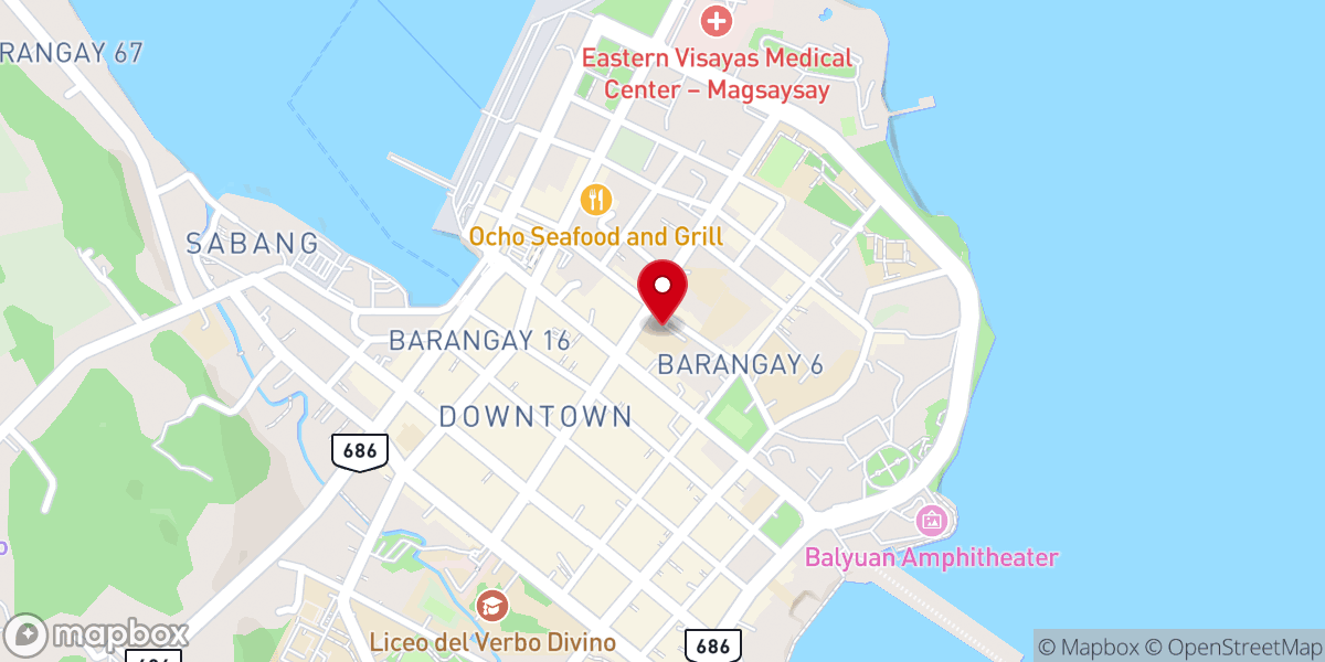 Map showing location of Sacred Heart School