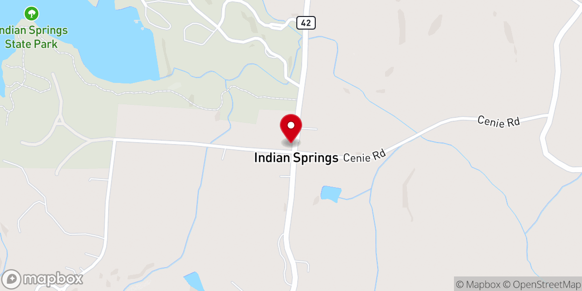 Map showing location of Big Chief Country Store