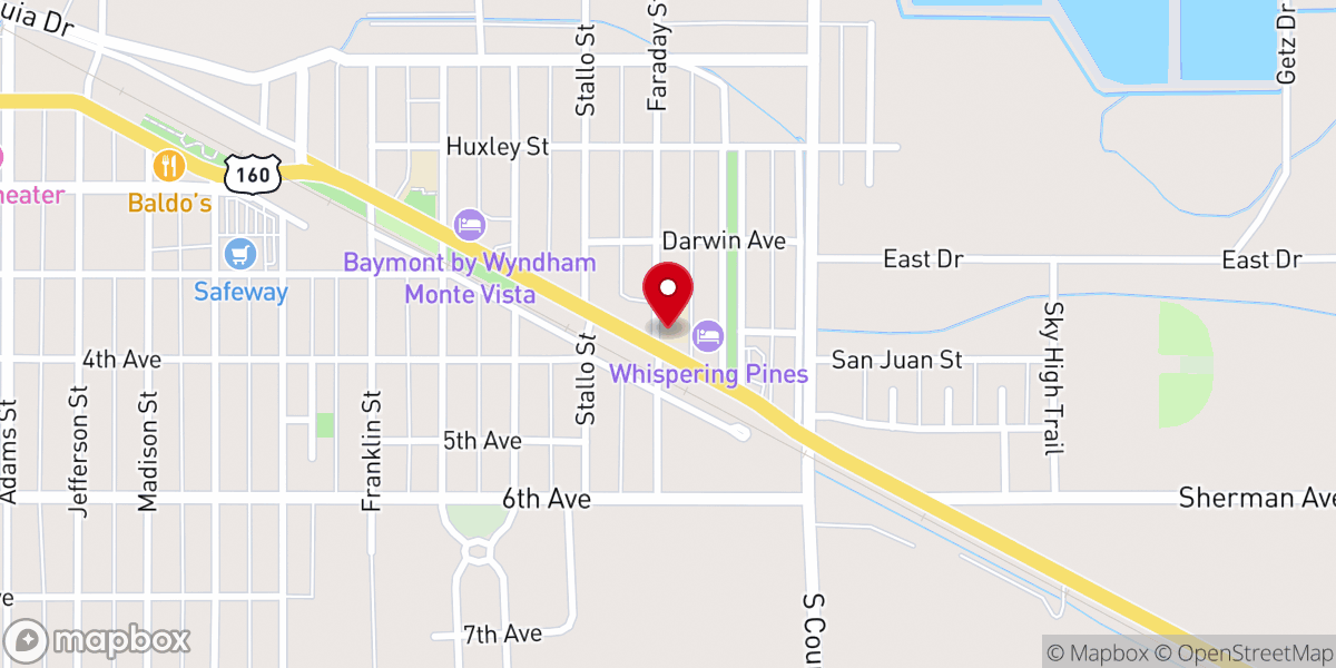 Map showing location of St Peters Lutheran Church - LCMS