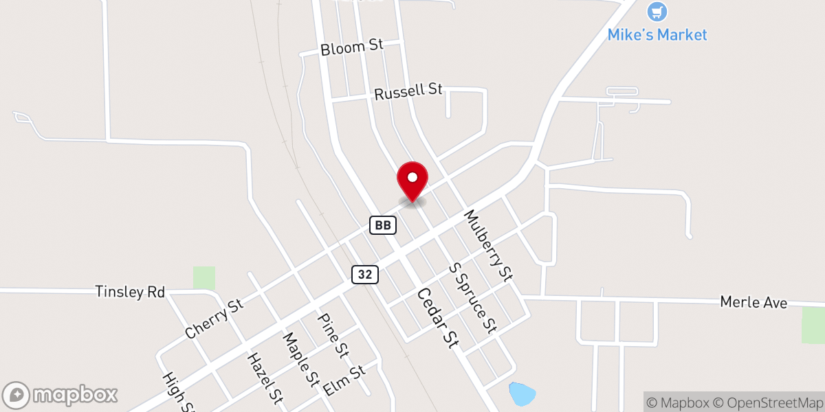 Map showing location of First Baptist Church-Bismarck